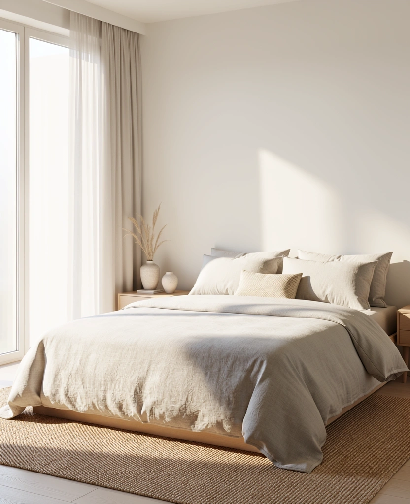 Environnement de repos apaisant et minimaliste